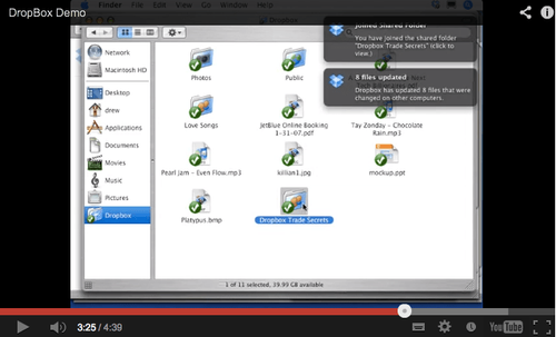 MVP Dropbox : une vidéo