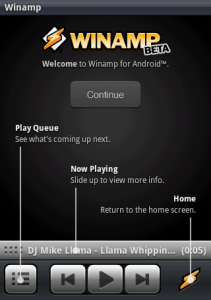 Visual help of Winamp