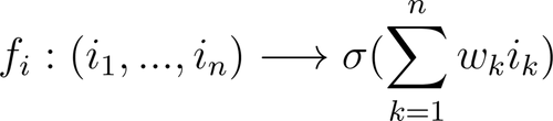 Figure 7: généralisation de la formule avec n entrées