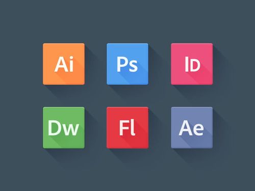 Effet "long Shadow" sur des icones Flat design