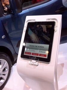 "Pupitrae iPad de Citroen pour son Berlingo"