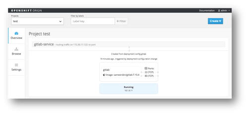 Portail web d’administration d’OpenShift v3